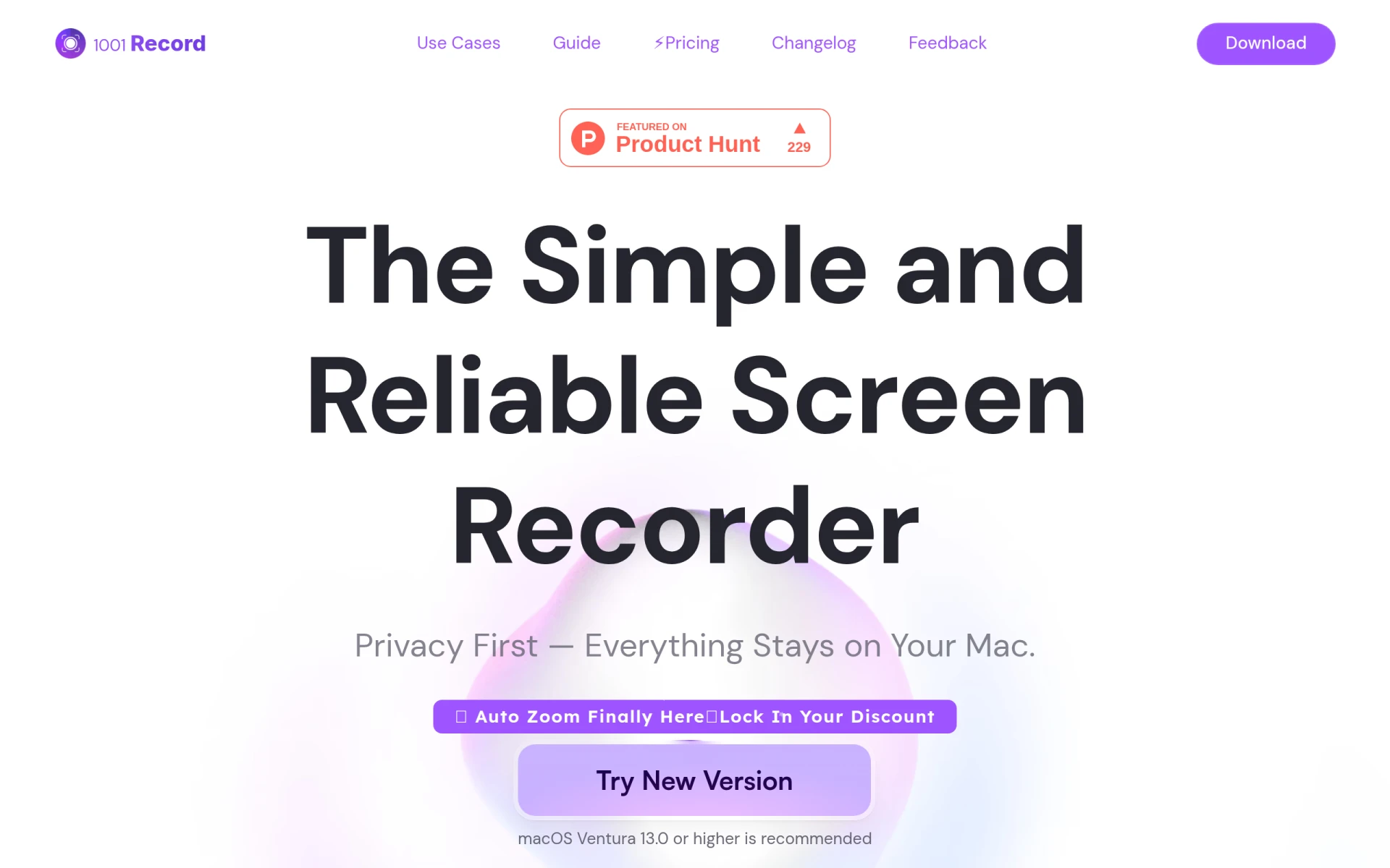 1001 Record screenshot