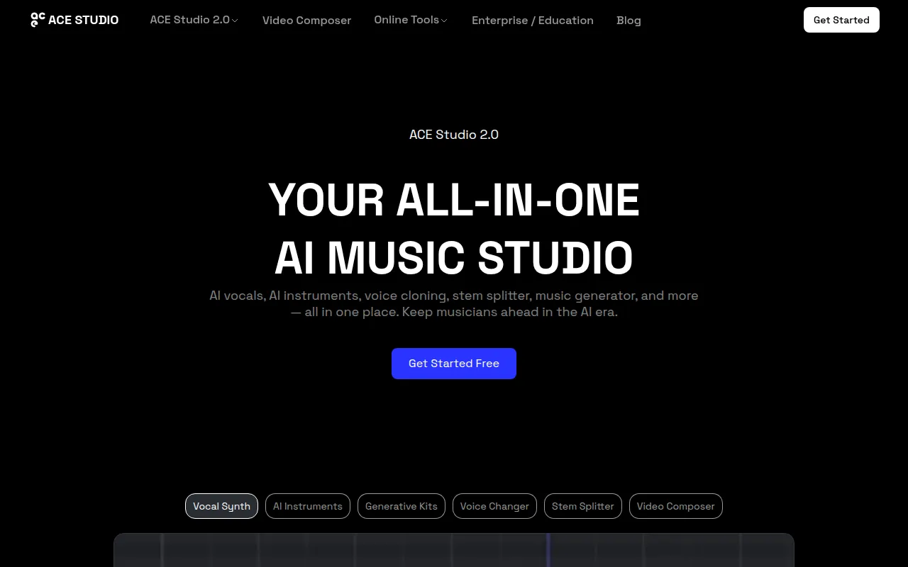 ACE Studio screenshot