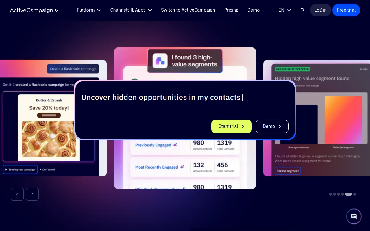 ActiveCampaign AI screenshot