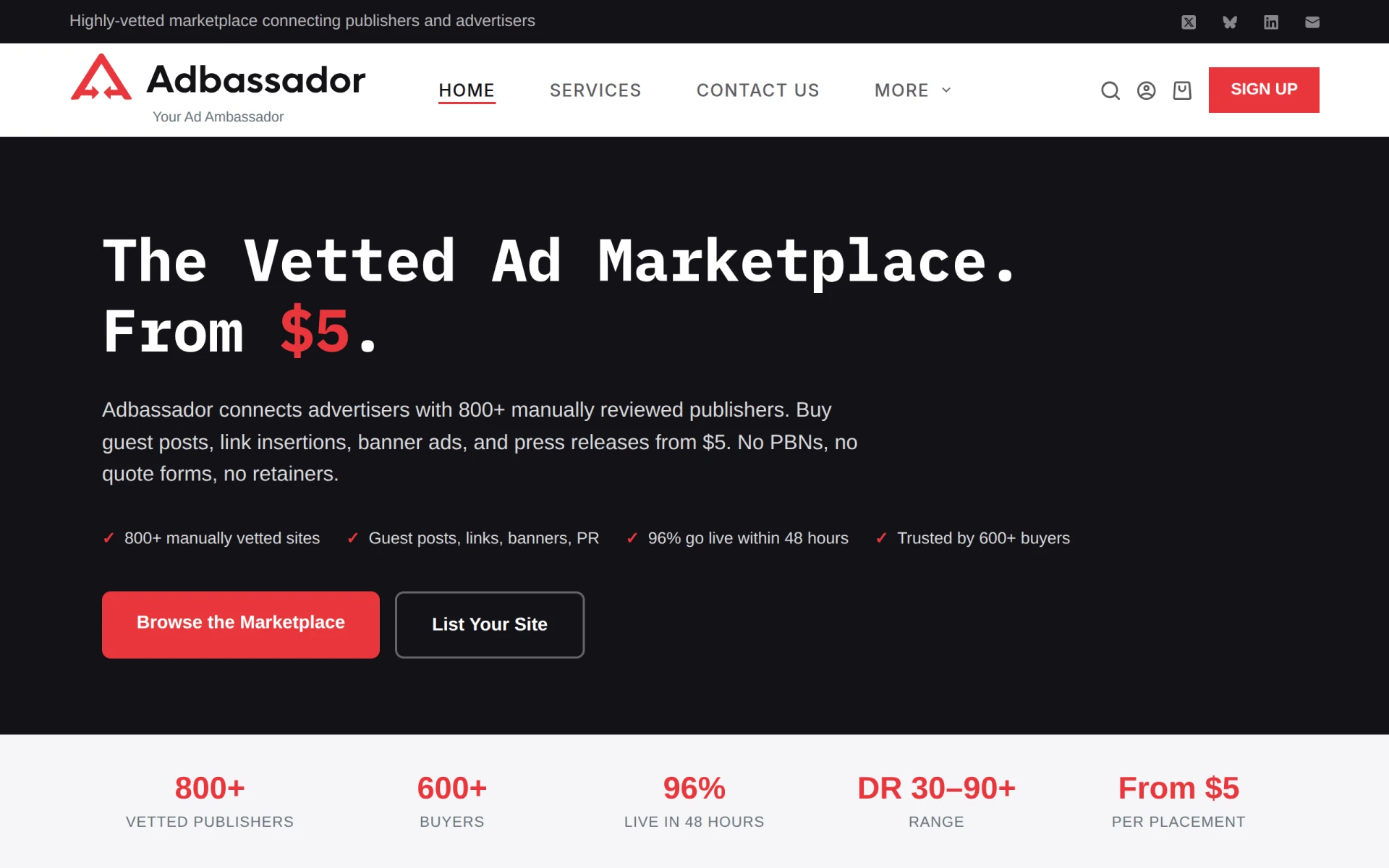 Adbassador - Advertising Marketplace screenshot