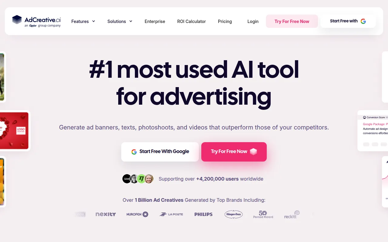 Adcreative.ai screenshot