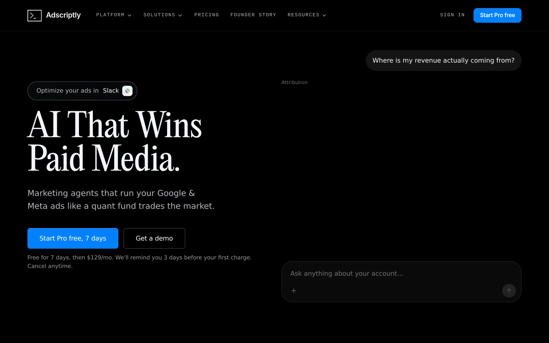 AdScriptly screenshot