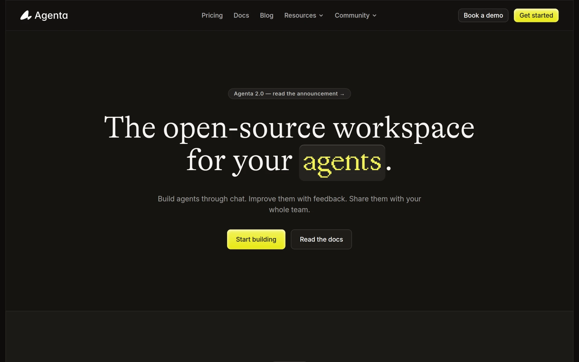 Agenta screenshot