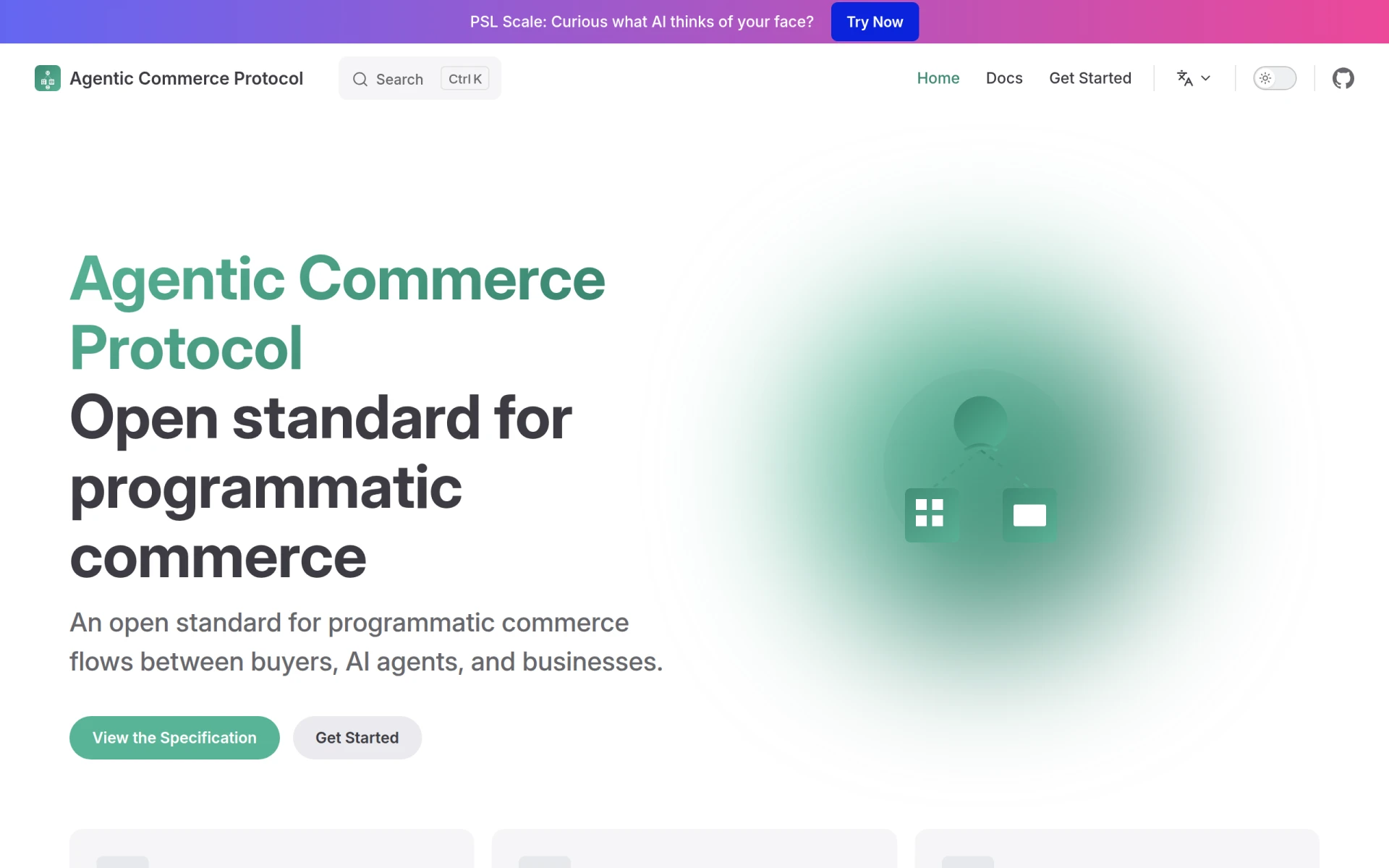 Agentic Commerce Protocol Documentation screenshot
