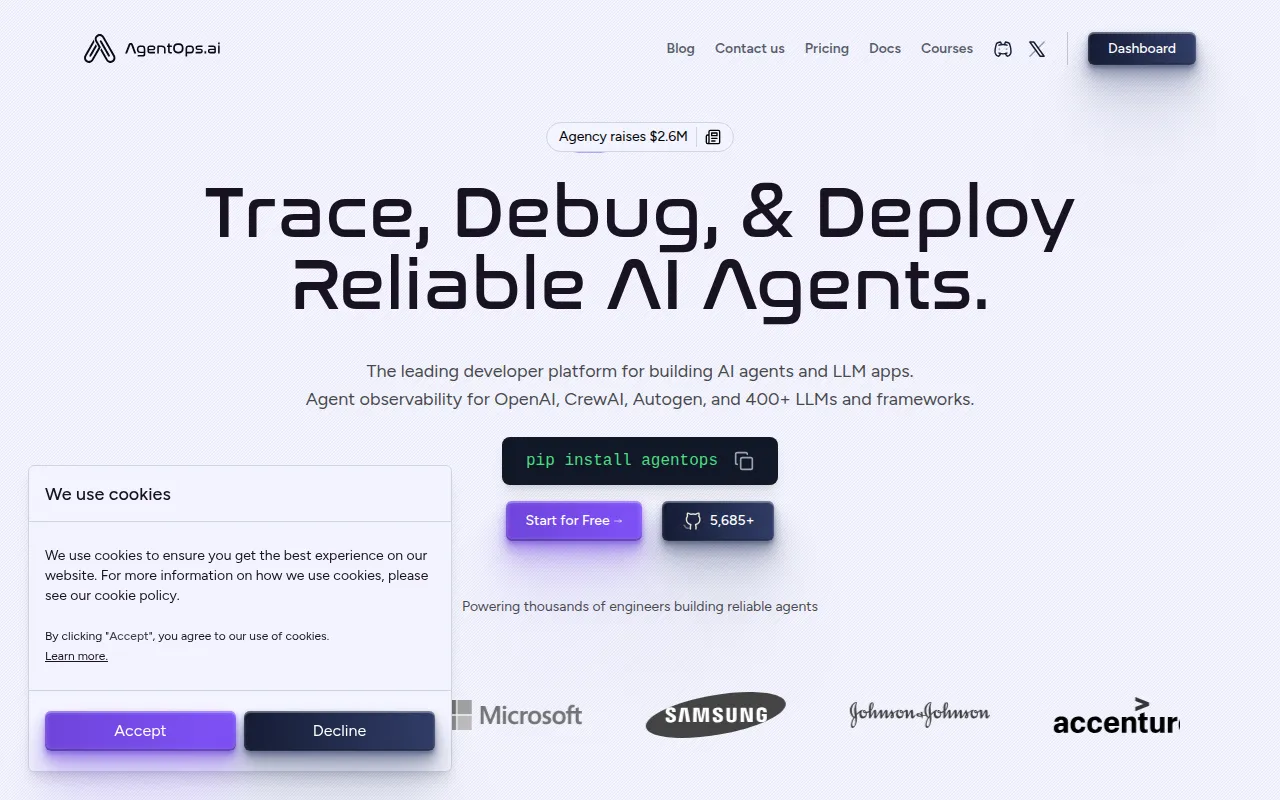 AgentOps screenshot