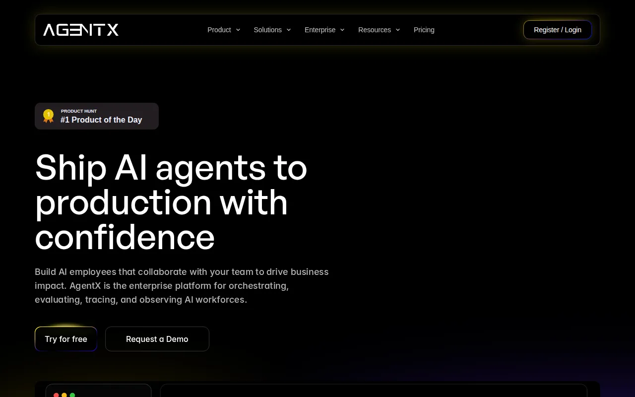 AgentX screenshot