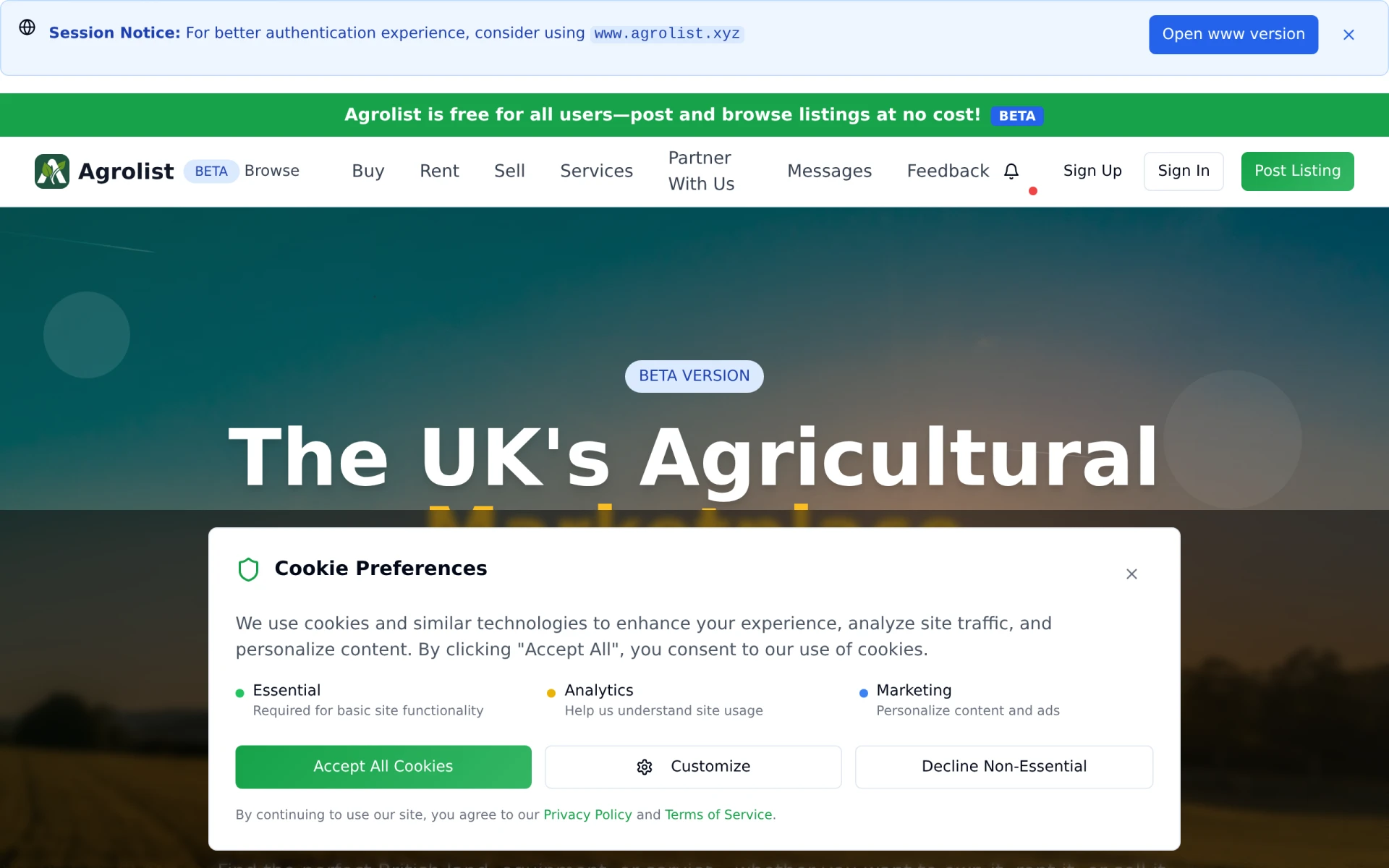 Agrolist screenshot