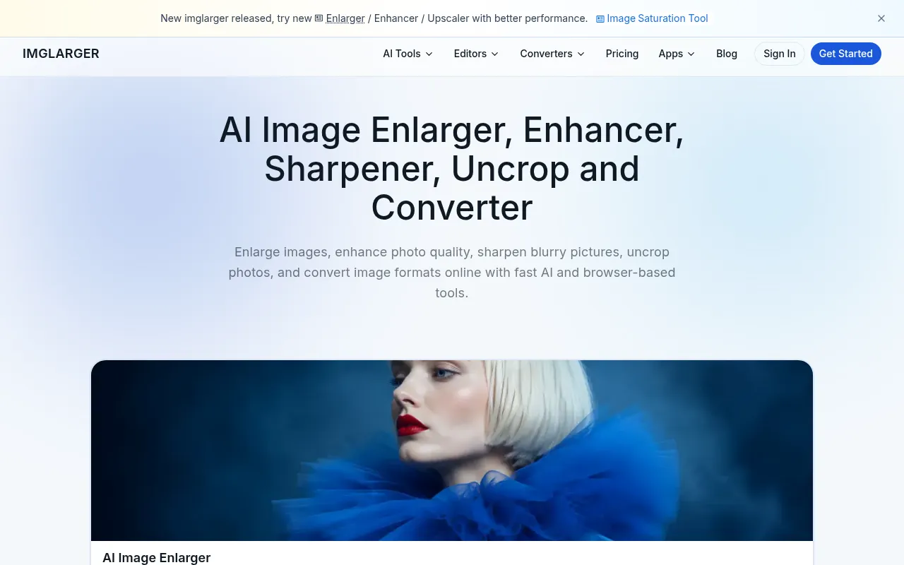 AI Image Enlarger screenshot