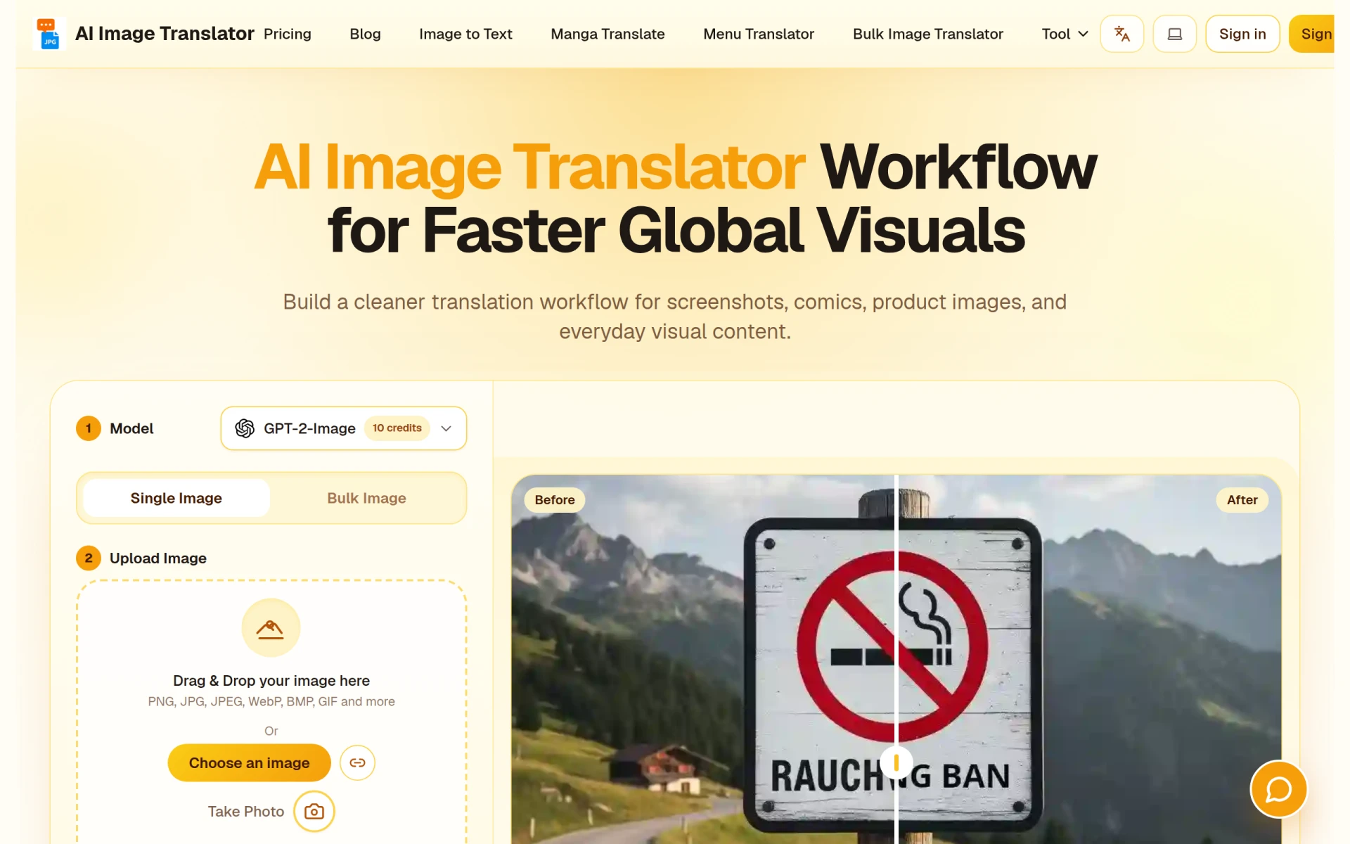 AI Image Translator ——Global Audience Image Translation AI-Powered screenshot
