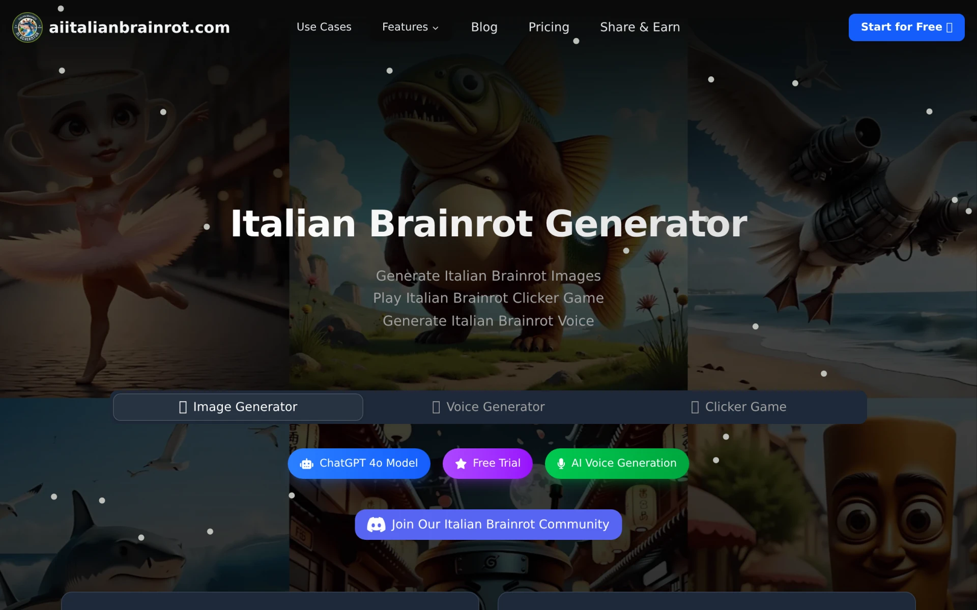 AI Italian Brainrot Generator screenshot