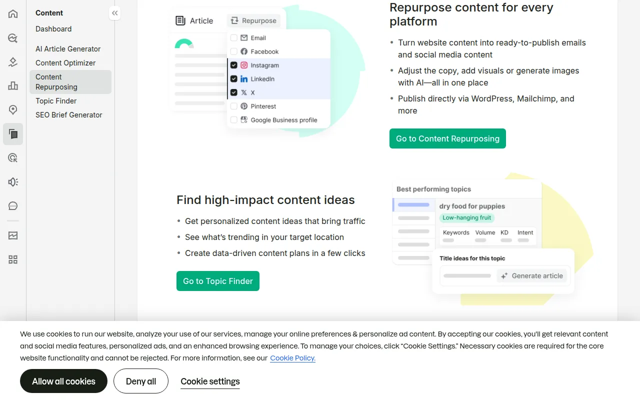 AI Social Media Post Generator screenshot