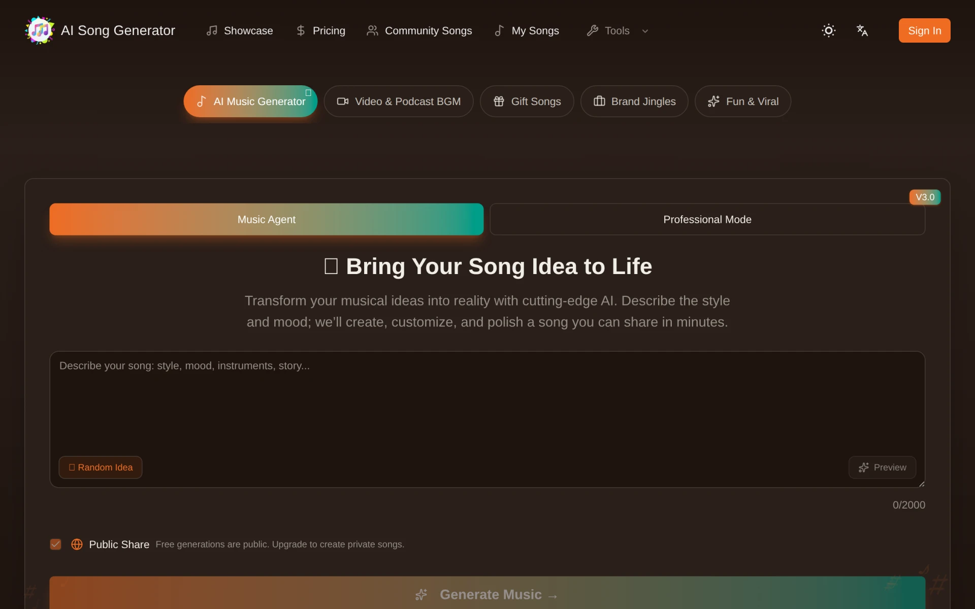 AI Song Generator feature image