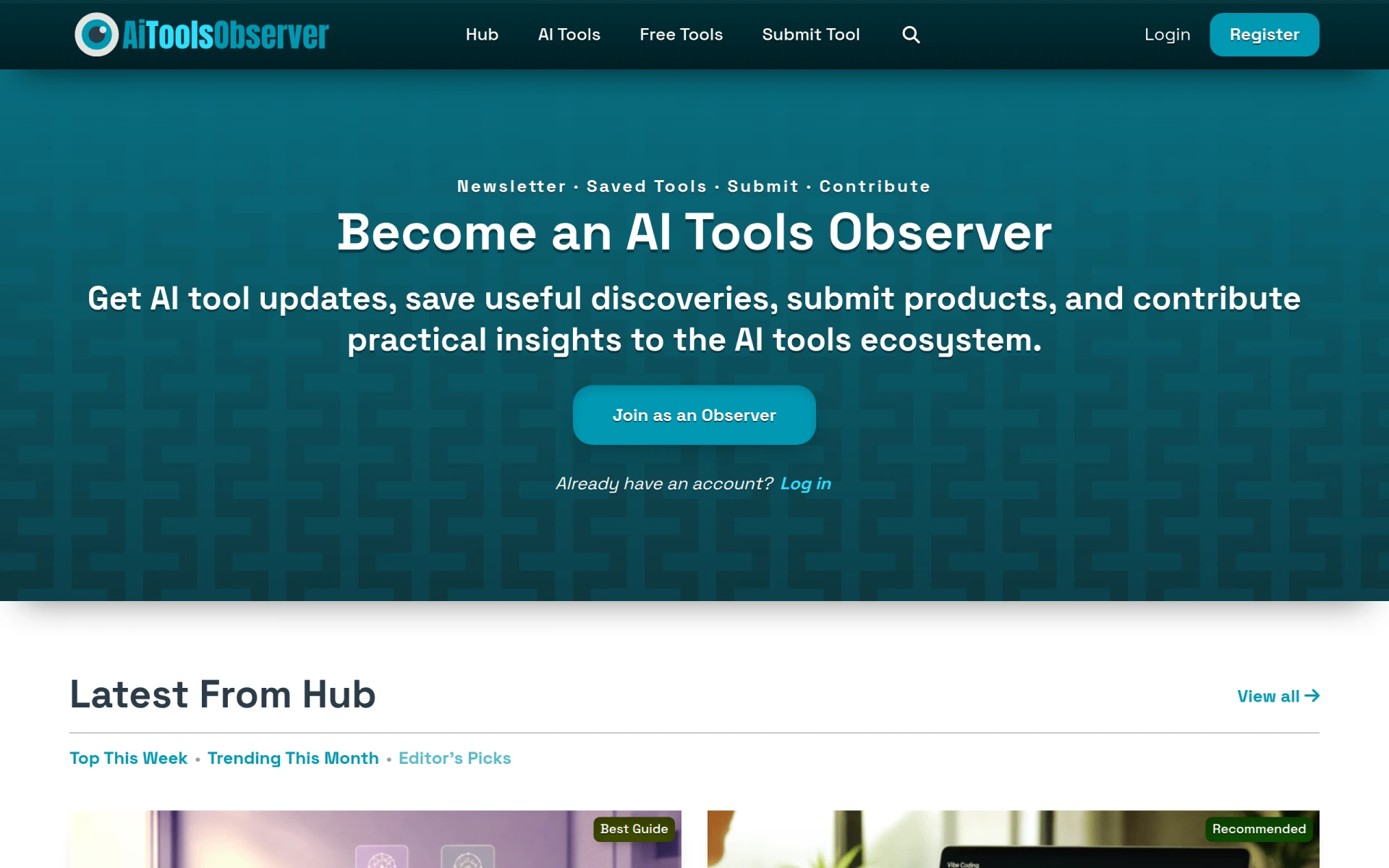 AiToolsObserver screenshot