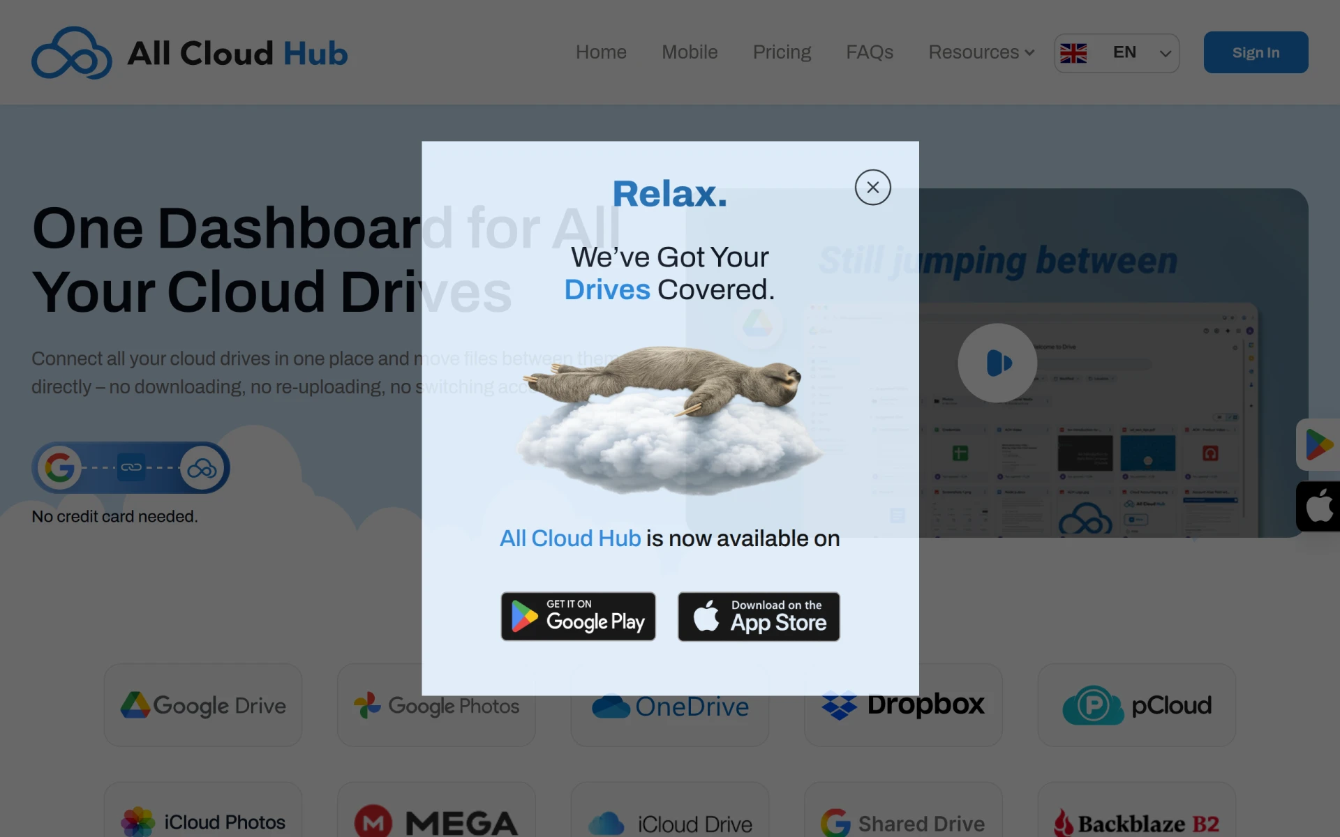 All Cloud Hub screenshot