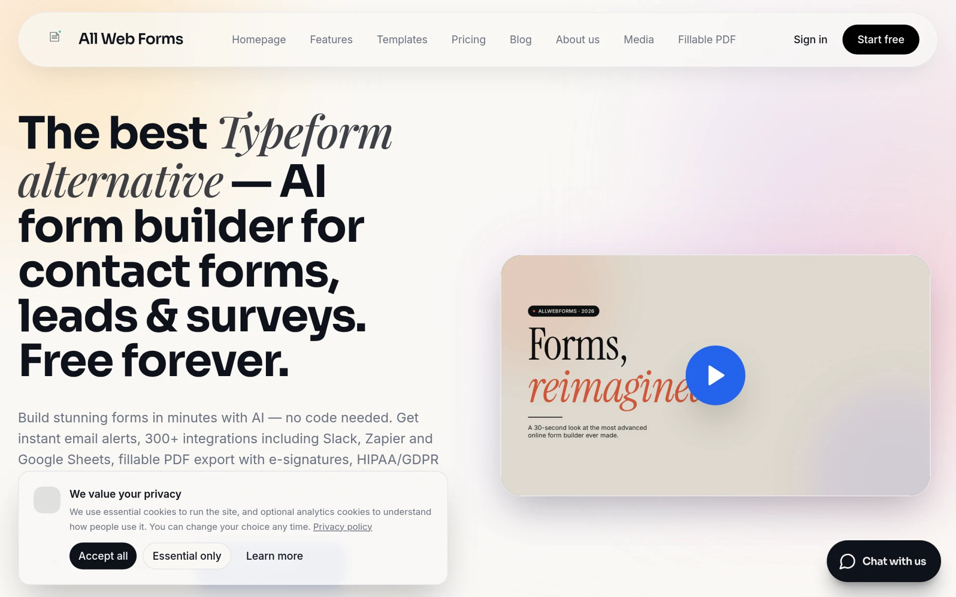 All Web Forms feature image