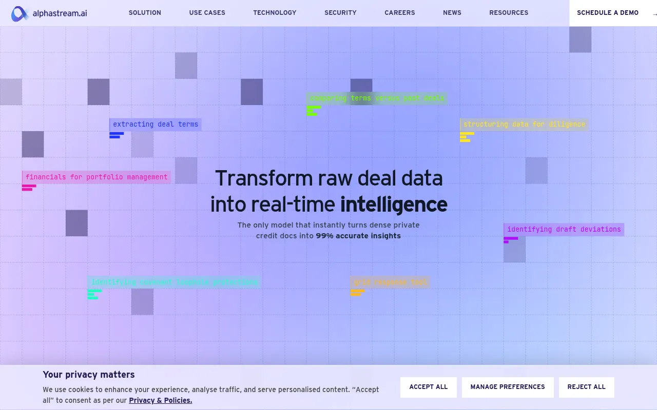 Alphastream screenshot