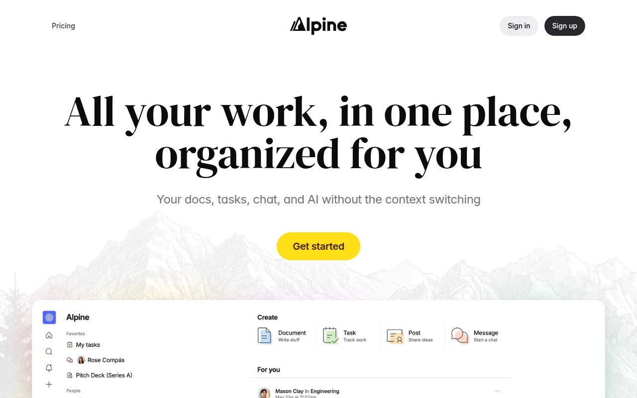 Alpine screenshot