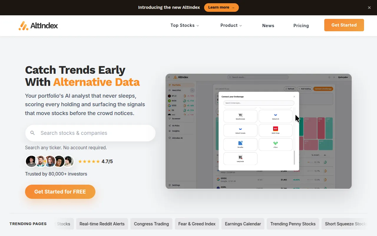 AltIndex screenshot