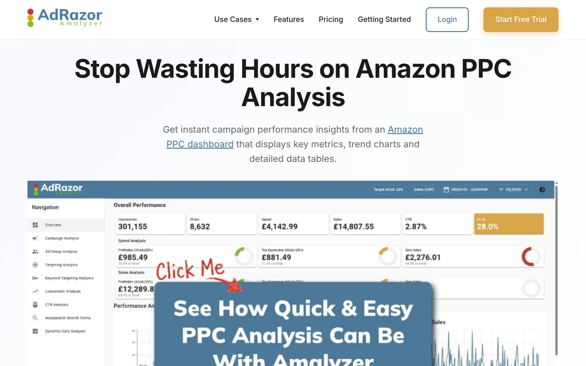 Amalyzer screenshot