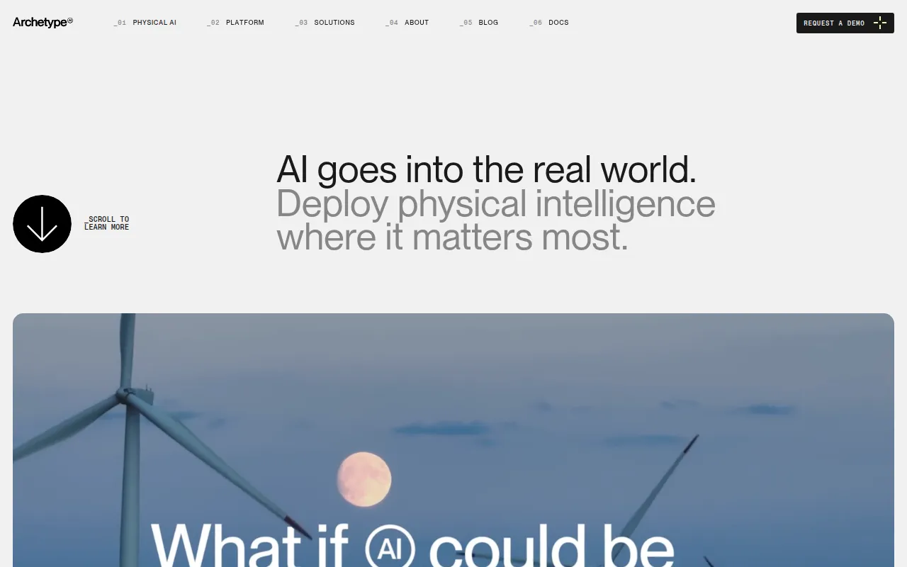 Archetype AI screenshot