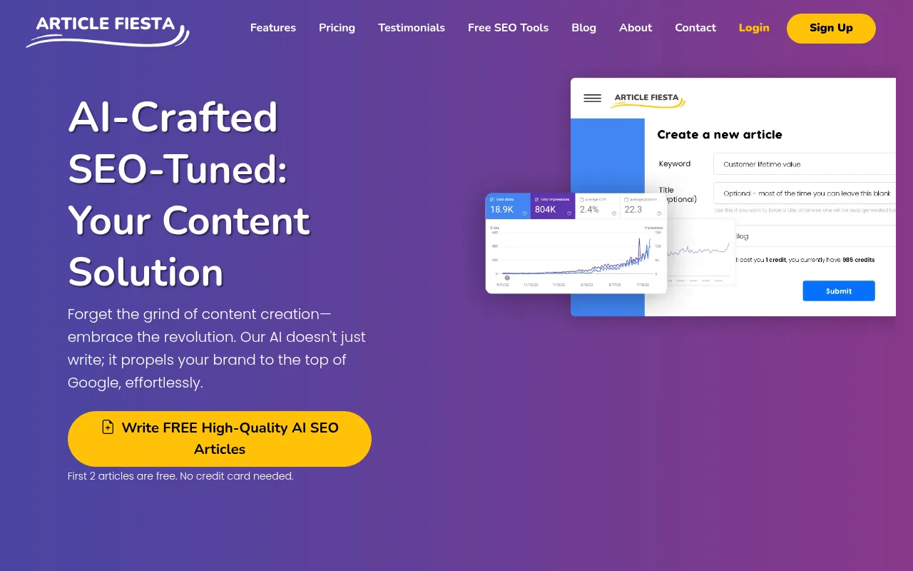Article Fiesta screenshot