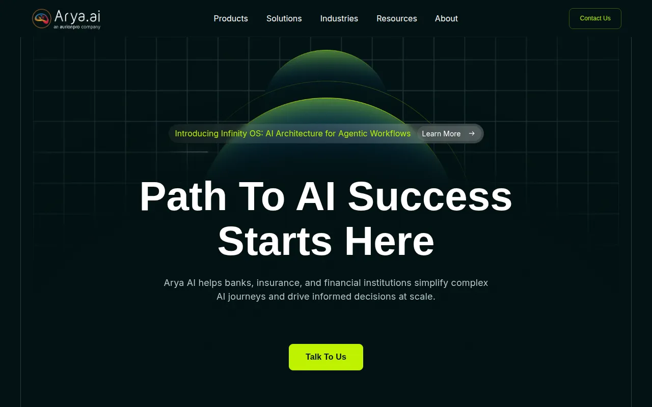 Arya.ai screenshot