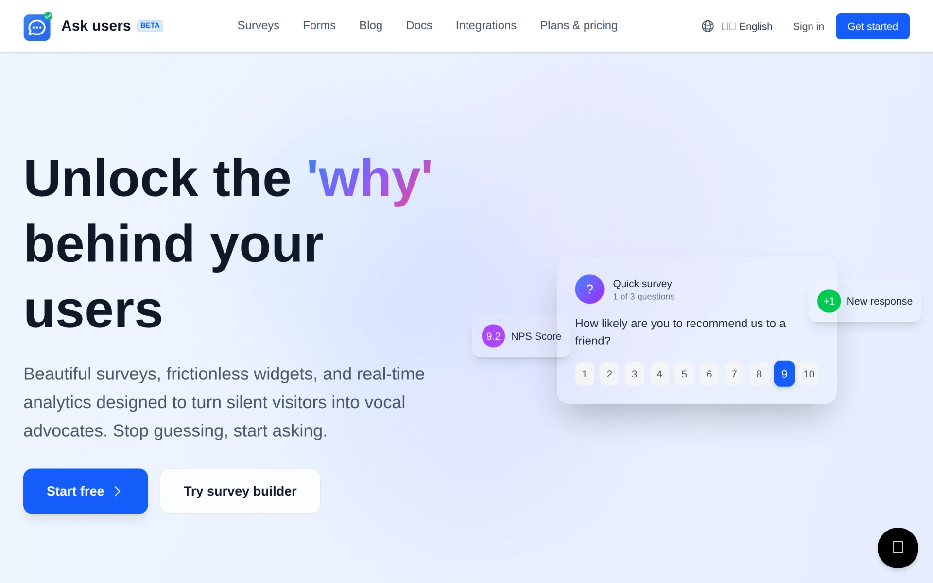 Ask Users screenshot