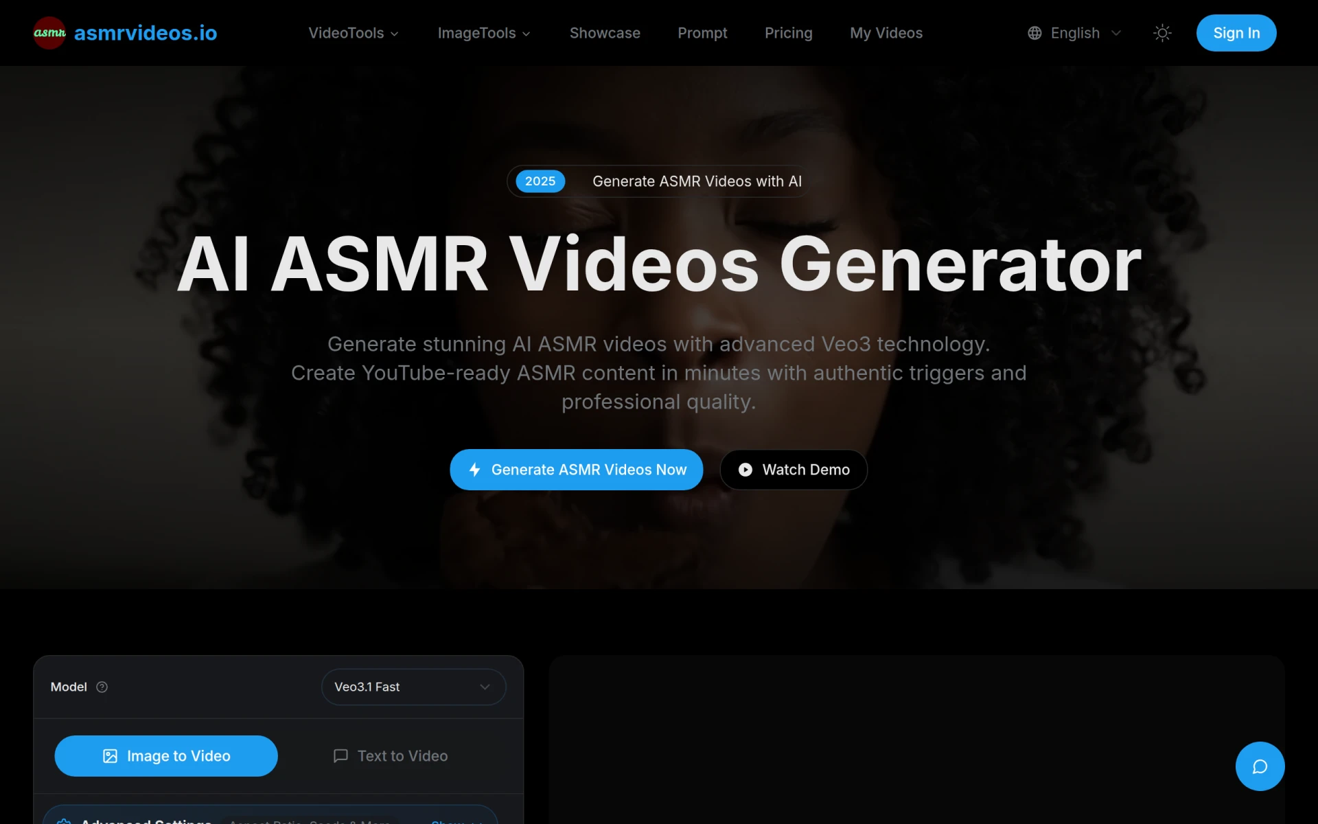 ASMRVideos.io screenshot