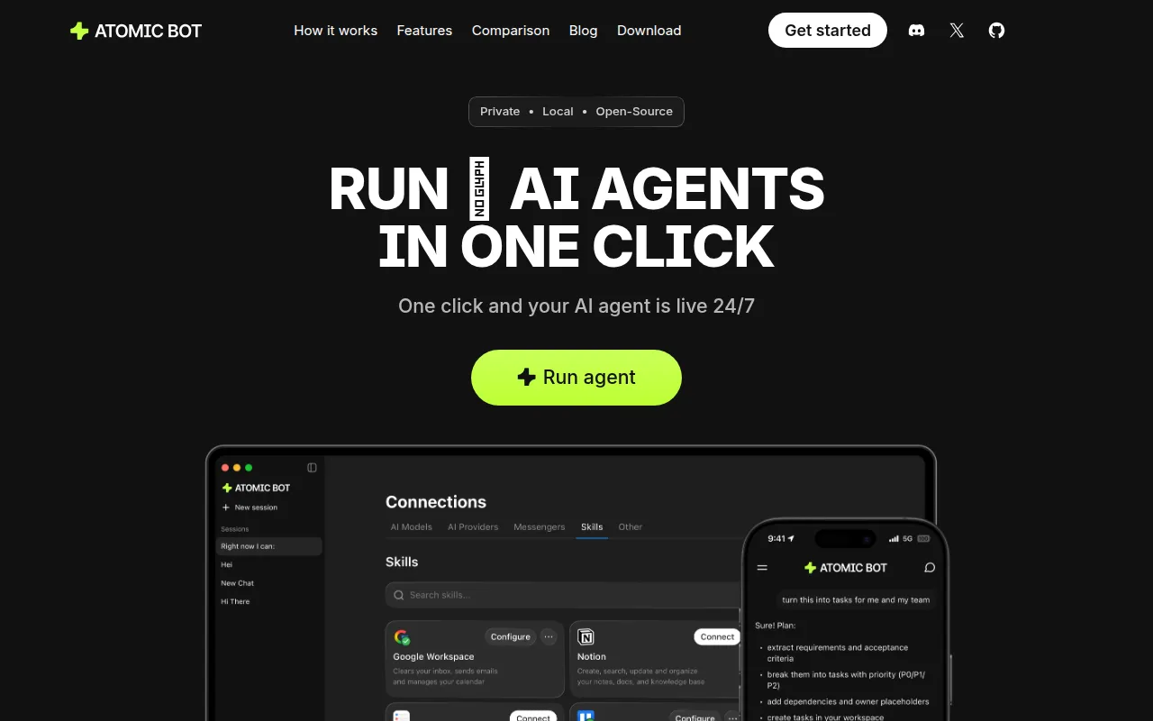 Atomic Bot screenshot