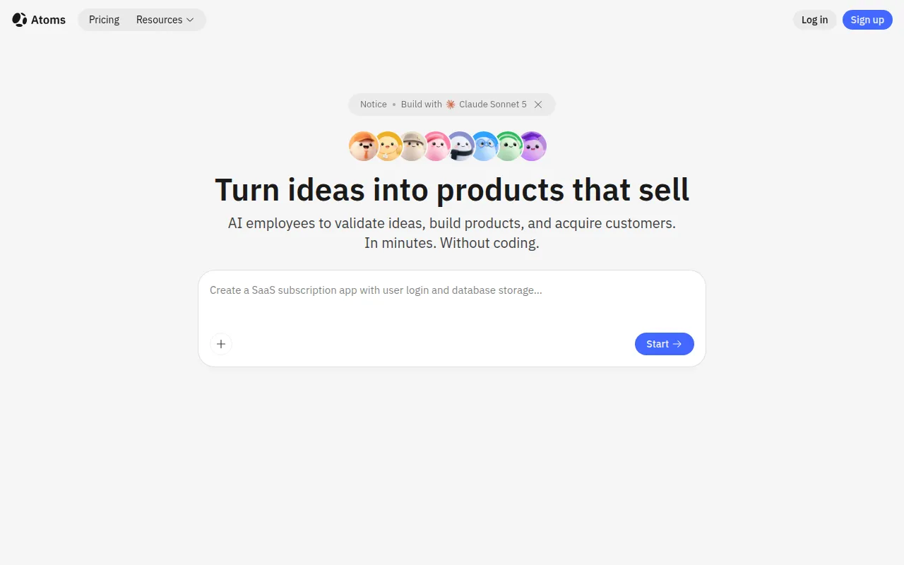 Atoms screenshot