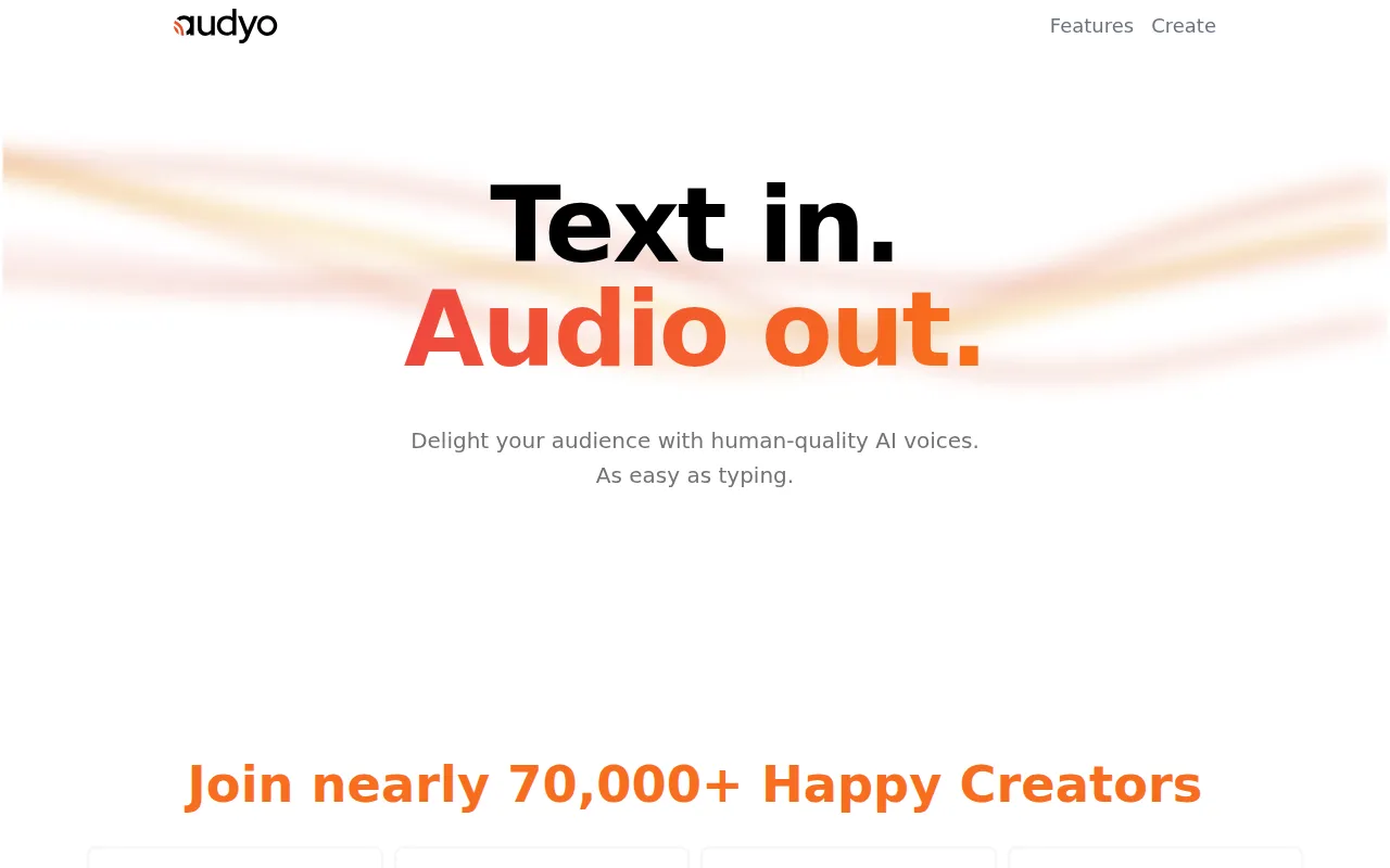 Audyo screenshot