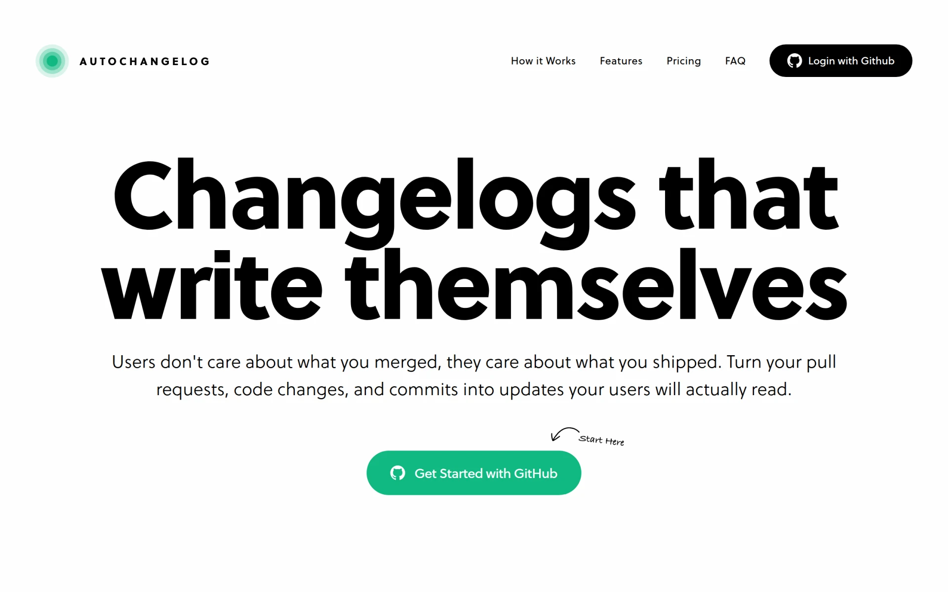 AutoChangelog screenshot