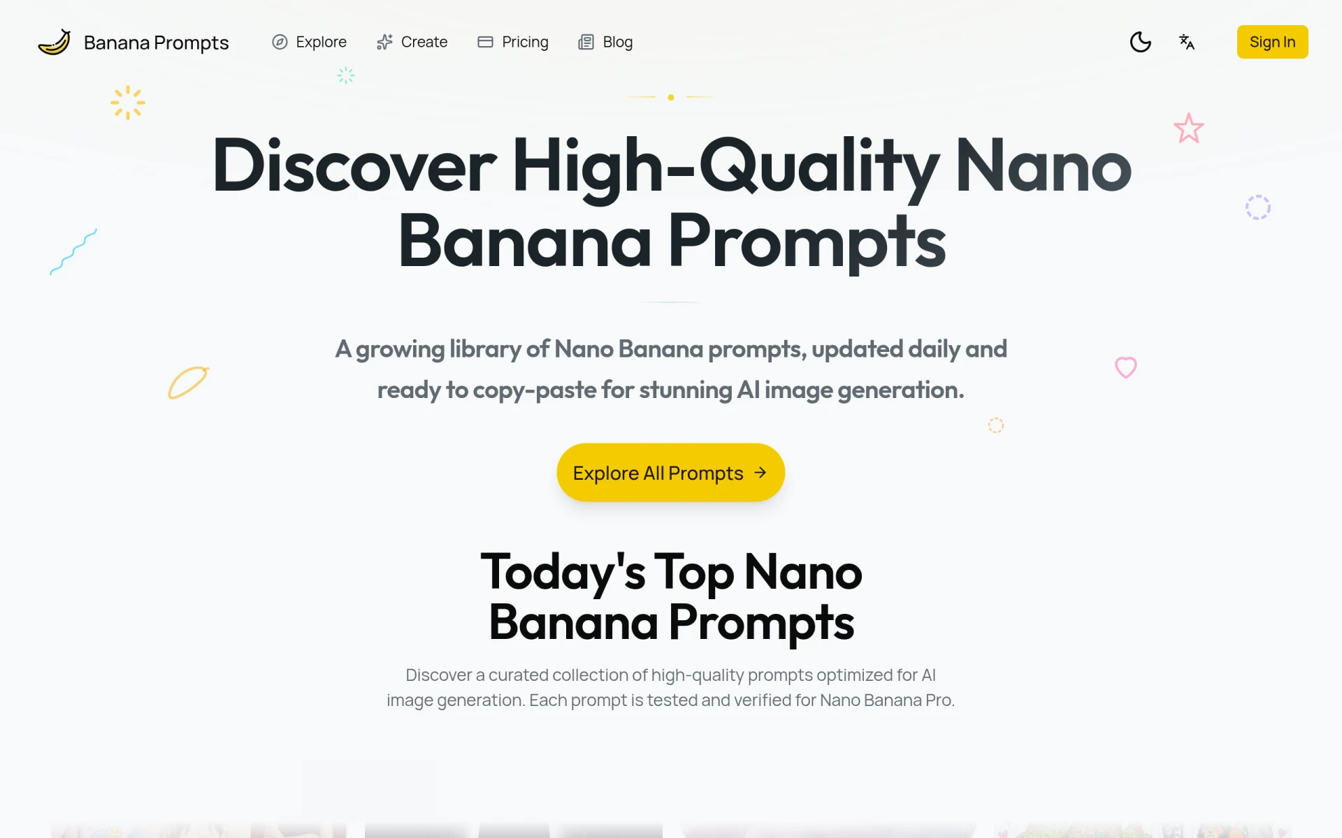 Banana Prompts screenshot