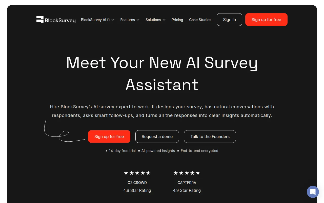 Block Survey screenshot