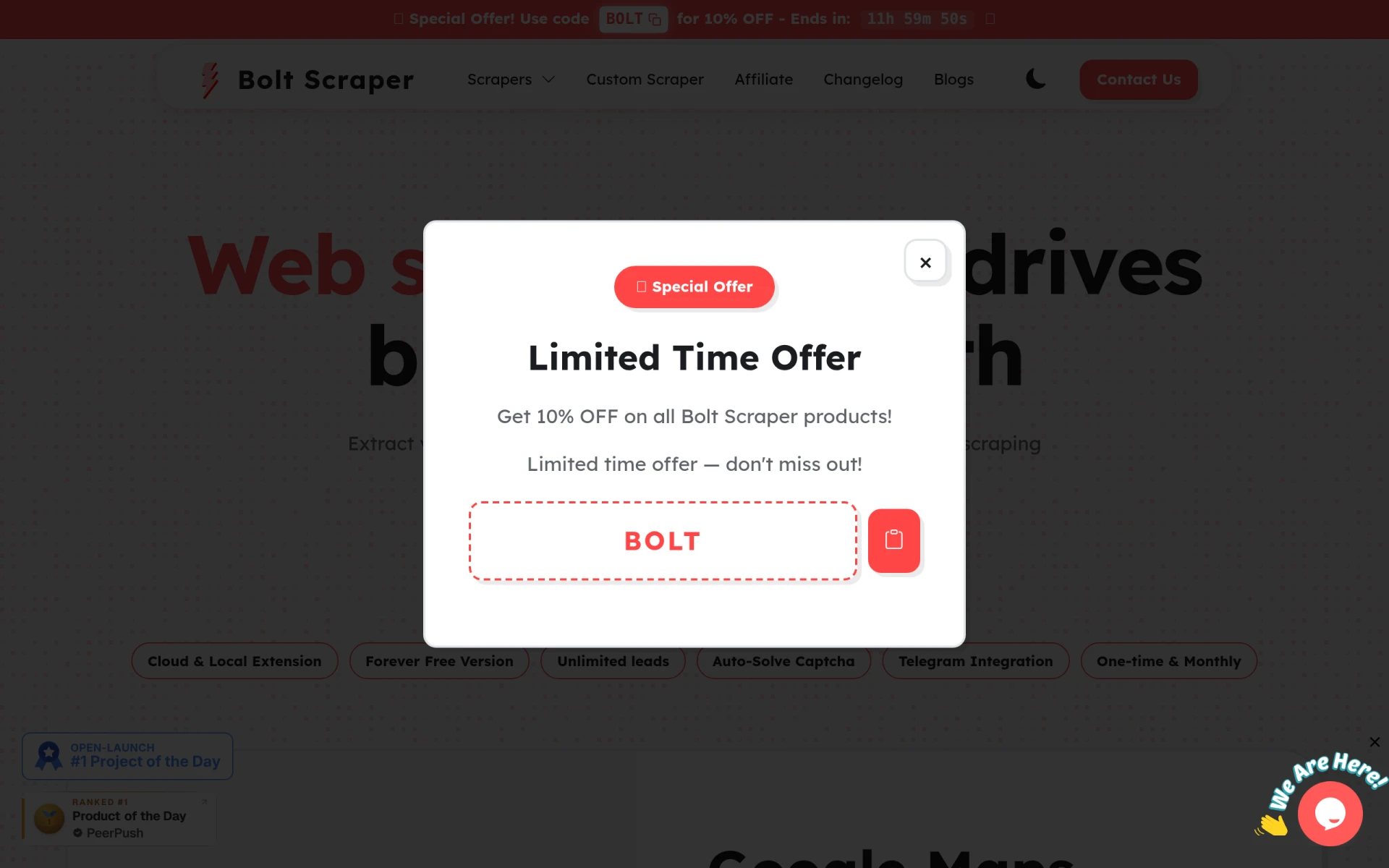 Bolt Scraper screenshot