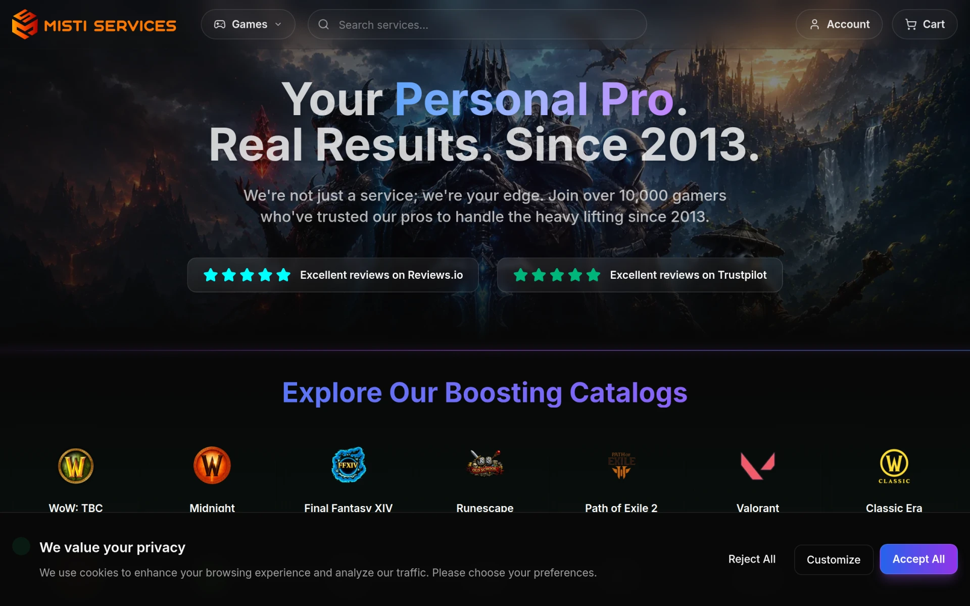 Boost Services screenshot
