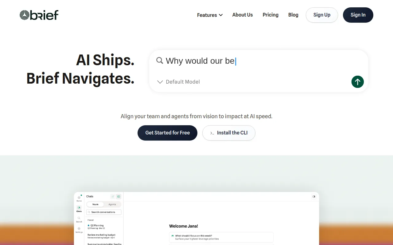 Brief screenshot