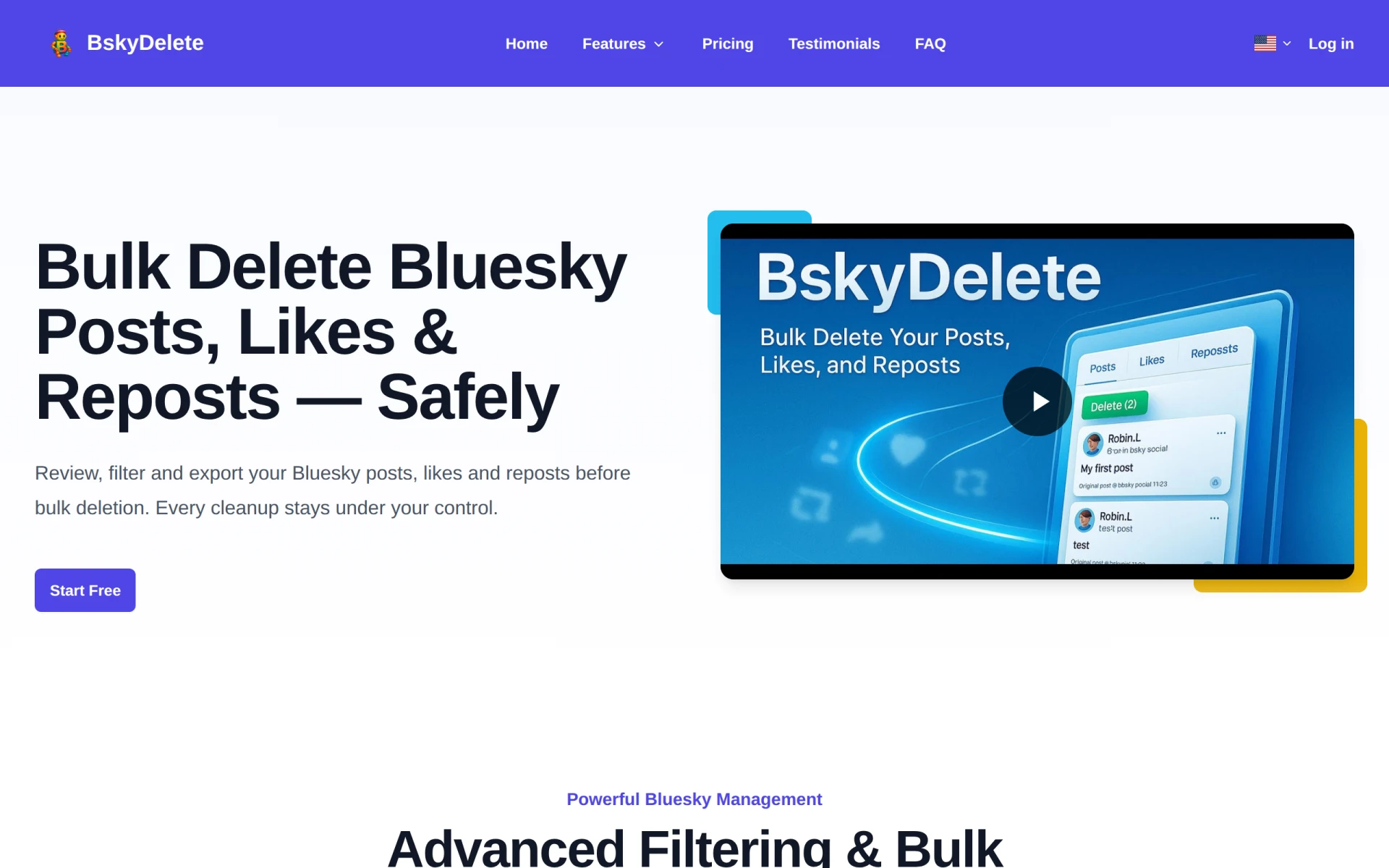 BskyDelete feature image