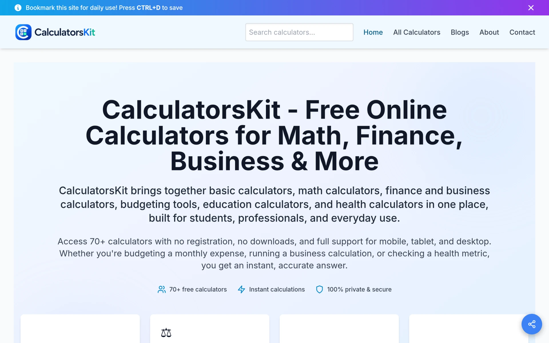 CalculatorsKit screenshot