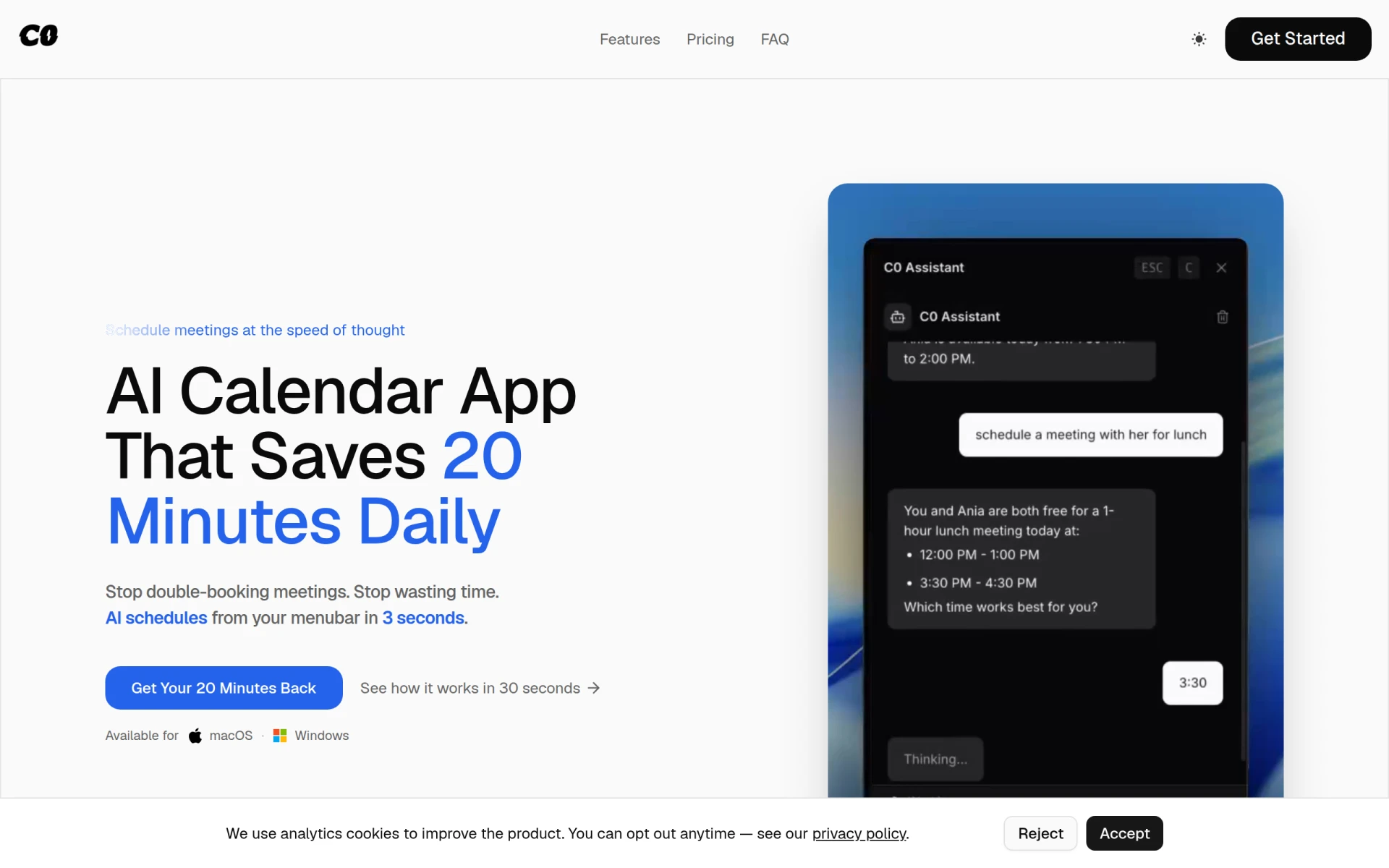 Calendar0 screenshot
