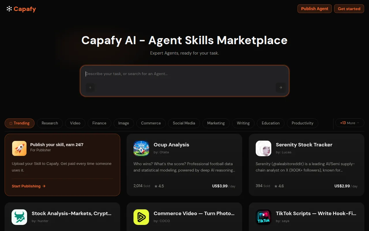 Capafy screenshot