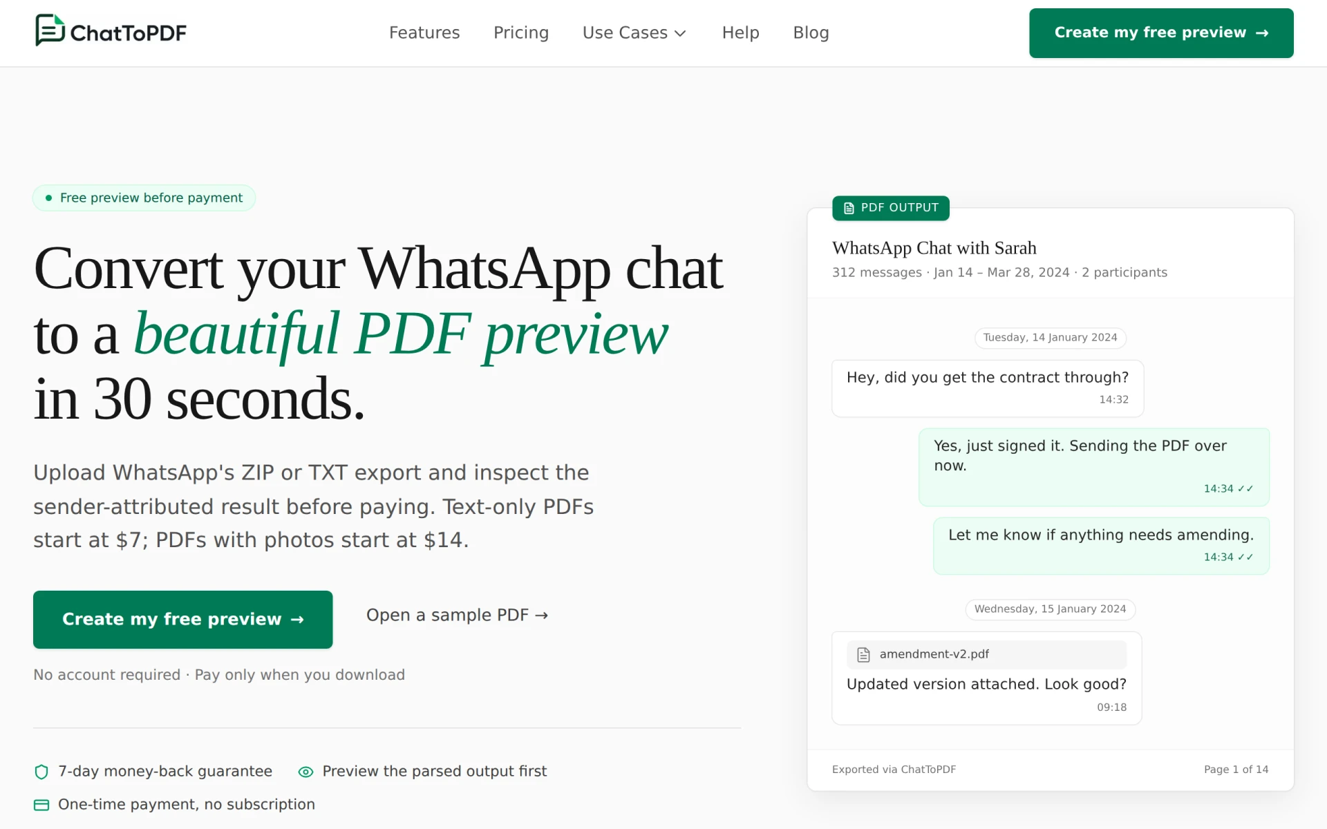ChatToPdf feature image