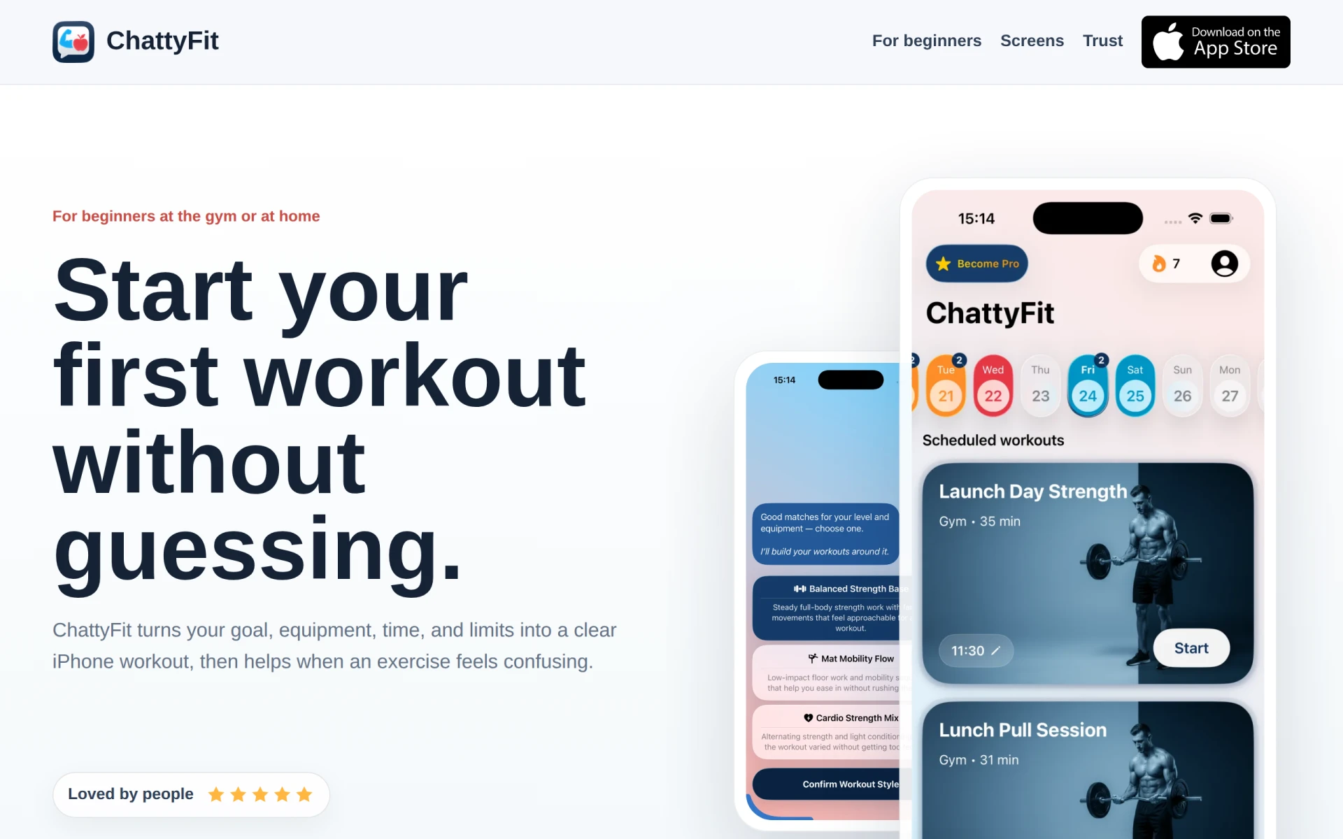 ChattyFit screenshot