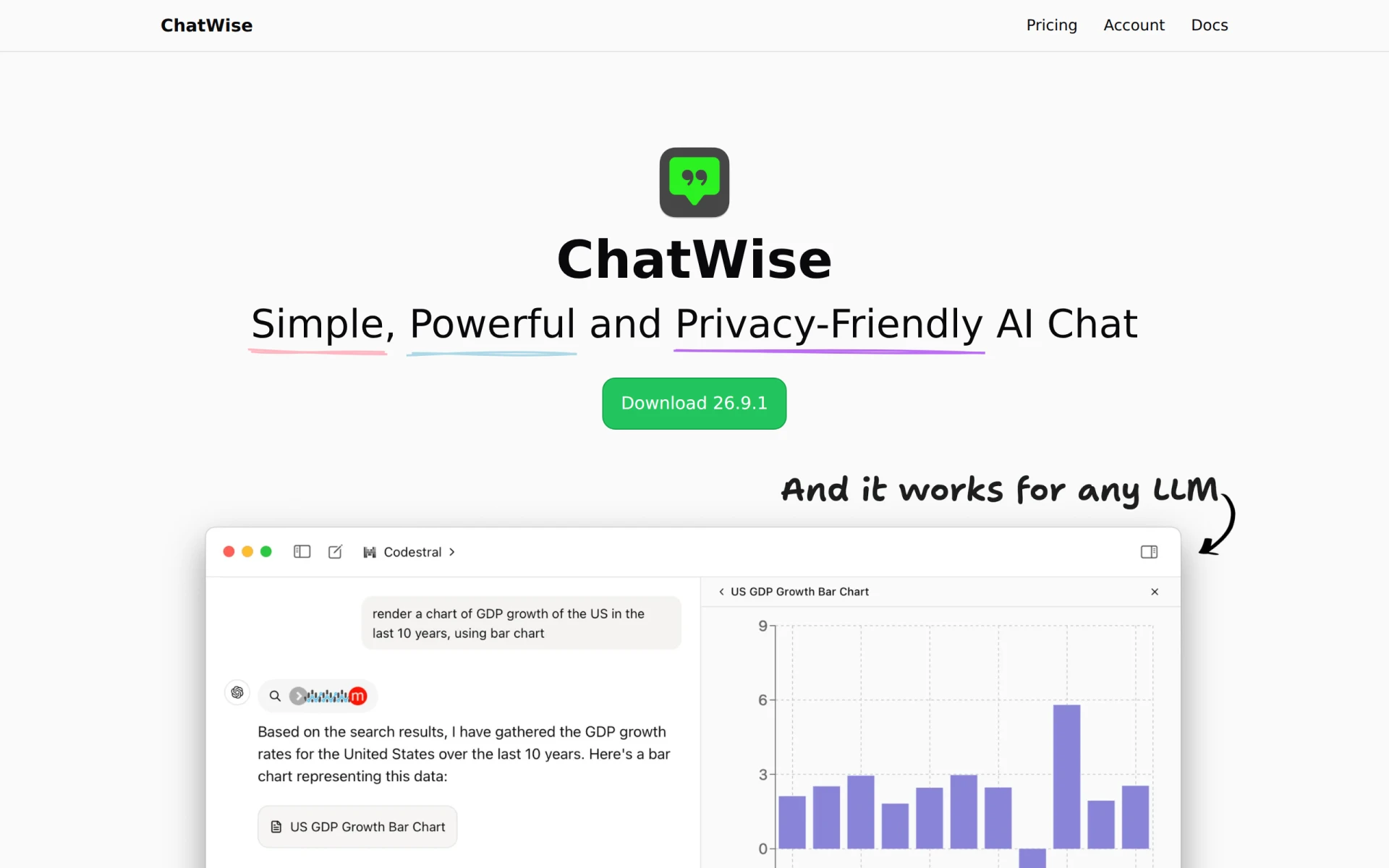 ChatWise screenshot