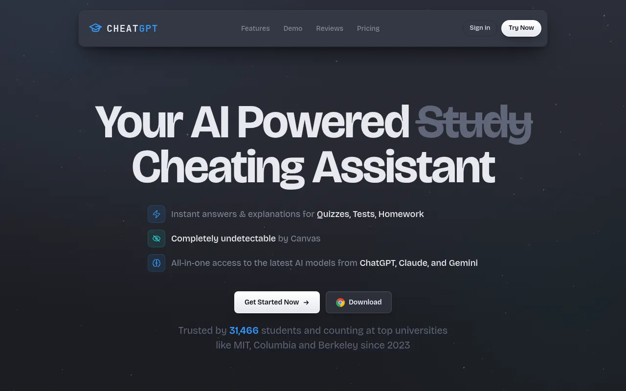 CheatGPT screenshot