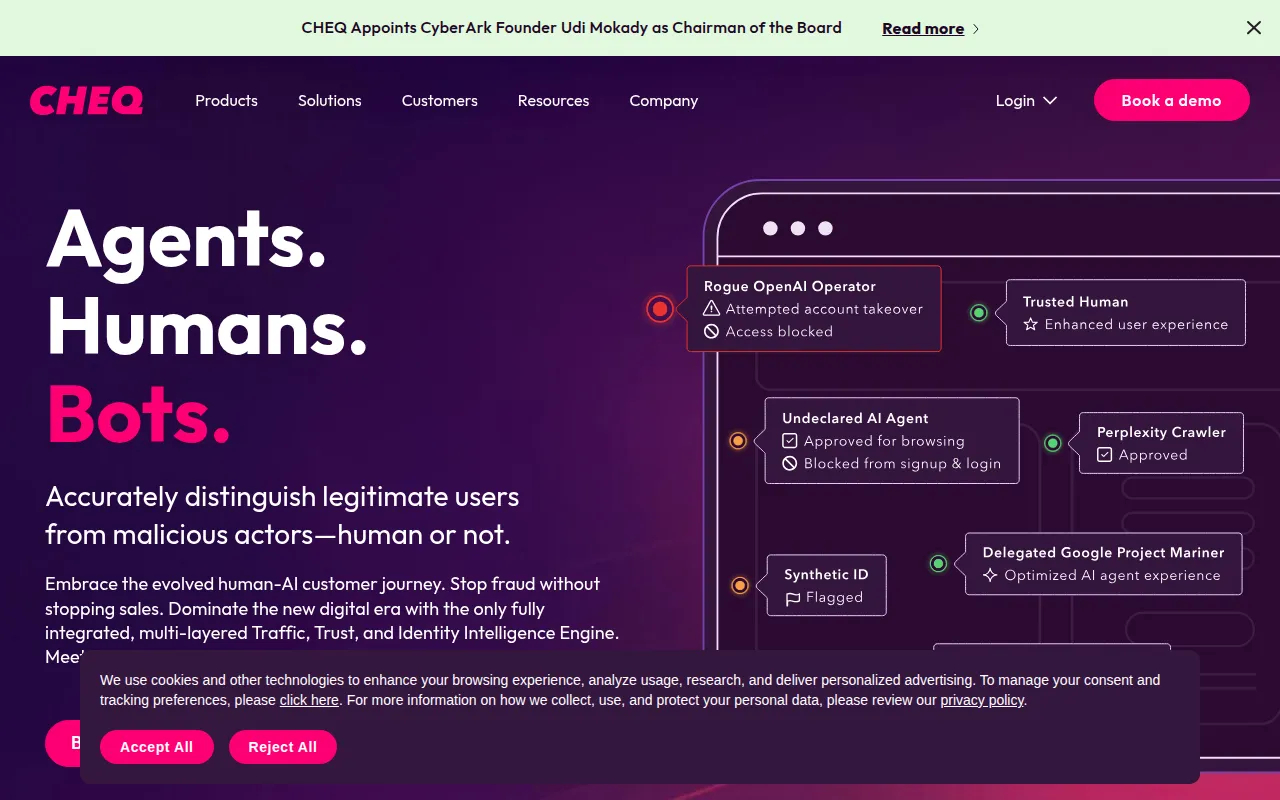 Cheq screenshot