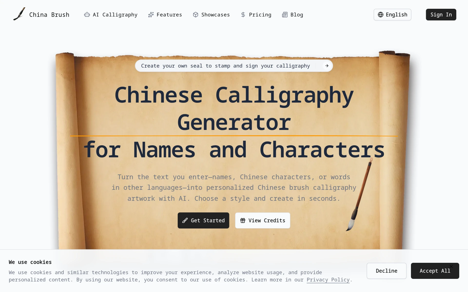 China Brush screenshot