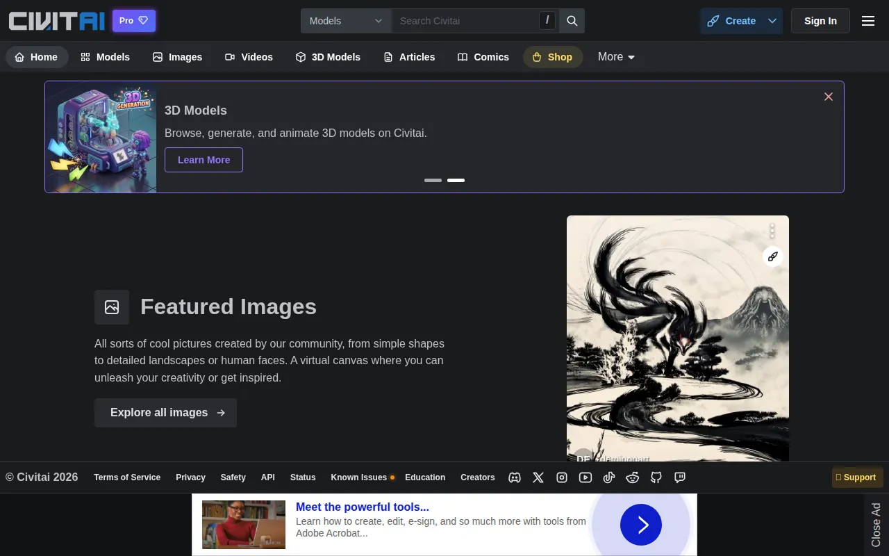 Civitai screenshot
