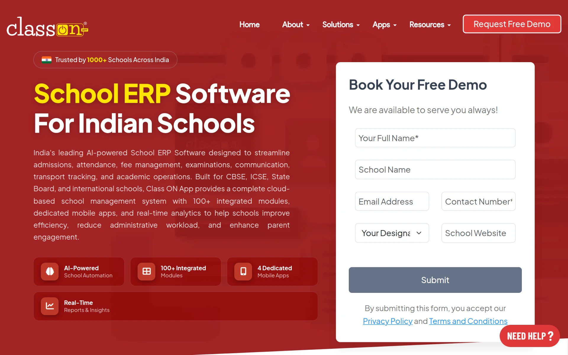 Class ON - School ERP Software screenshot