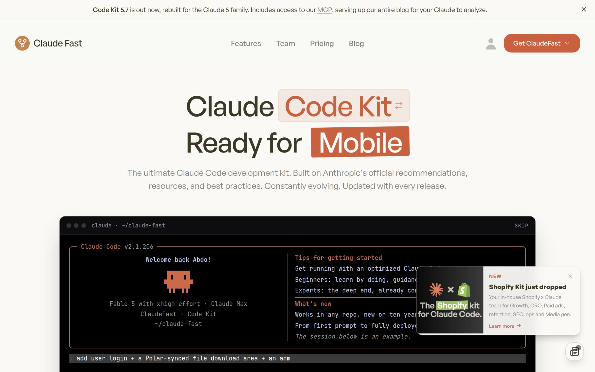Claude Fast v4! screenshot